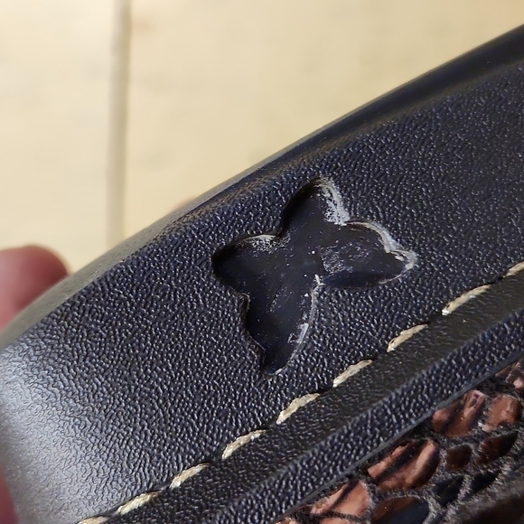 Alegria Feliz Mary Jane women's shows size 36 great condition snakeskin appearan - Picture 8 of 8